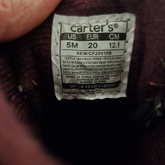 EUC Carter's Boys Freddie Duck Boot Tan/Navy Infant Size 5M - Picture 7 of 7